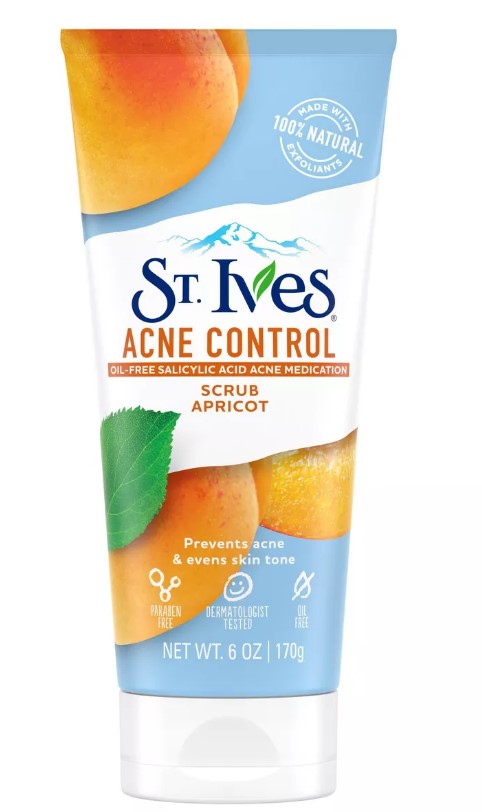 St. Ives Apricot Scrub Acne Control Facial Scrub, 6 oz